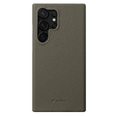 Кожаный чехол MELKCO Leather Case для Samsung Galaxy S24 Ultra (S928) - Grey