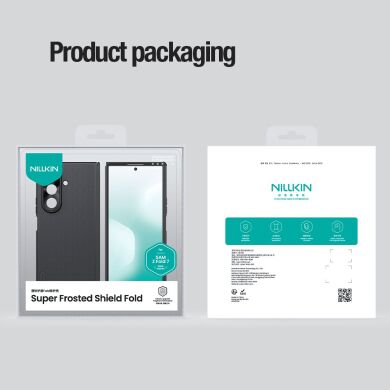 Пластиковый чехол NILLKIN Frosted Shield Magnetic (FF) для Samsung Galaxy Fold 7 - Black