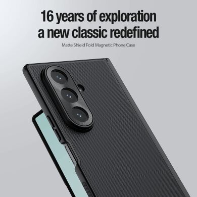 Пластиковый чехол NILLKIN Frosted Shield Magnetic (FF) для Samsung Galaxy Fold 7 - Black