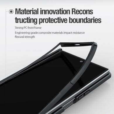 Пластиковый чехол NILLKIN Frosted Shield Magnetic (FF) для Samsung Galaxy Fold 7 - Black