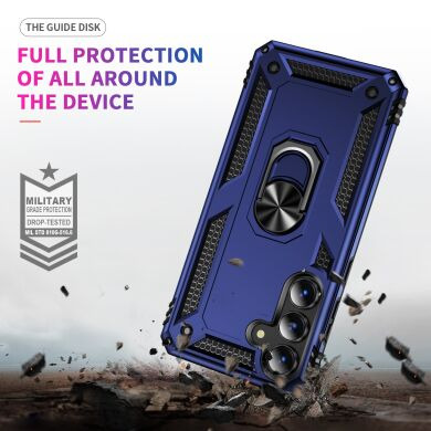 Протиударний чохол з підставкою Deexe Armor Case для Samsung Galaxy S26 FE - Red