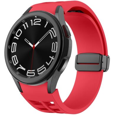 Ремешок Deexe Aurora Strap для Samsung Galaxy Watch 4 / 4 Classic / 5 / 5 Pro / 6 / 6 Classic / 7 / FE - Red