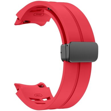 Ремешок Deexe Aurora Strap для Samsung Galaxy Watch 4 / 4 Classic / 5 / 5 Pro / 6 / 6 Classic / 7 / FE - Red