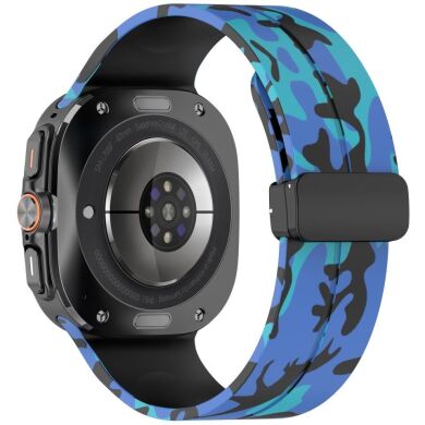 Ремешок Deexe Camouflage Pattern для Samsung Galaxy Watch Ultra (47mm) - Blue