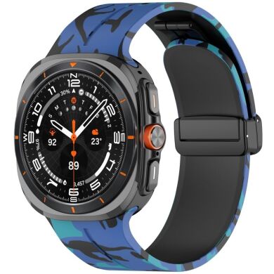 Ремешок Deexe Camouflage Pattern для Samsung Galaxy Watch Ultra (47mm) - Blue