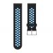 Ремешок Deexe Dual Color для Samsung Galaxy Watch 46mm / Watch 3 45mm / Gear S3 - Black / Blue. Фото 3 из 4