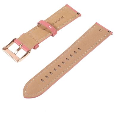 Ремешок Deexe Leather Strap для часов с шириной крепления 22мм - Pink