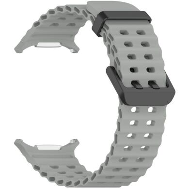 Ремешок Deexe Ocean Strap для Samsung Galaxy Watch Ultra (47mm) - Grey