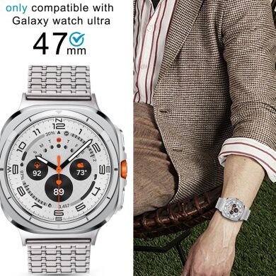 Ремінець Deexe Pulsar для Samsung Galaxy Watch 8 (40/44mm) / 8 Classic (43/47mm) / Ultra 2 - Silver