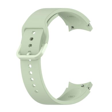 Ремешок Deexe Silicone Watchband для Samsung Galaxy Watch 4 Classic / Watch 4 - Light Green