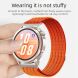 Ремешок Deexe Soft Weave для часов с шириной крепления 20мм - Orange. Фото 3 из 5