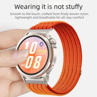 Ремешок Deexe Soft Weave для часов с шириной крепления 20мм - Orange