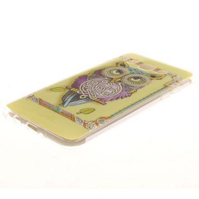 Силиконовая накладка Deexe Life Style для Samsung Galaxy J5 2016 (J510) - Owl Pattern