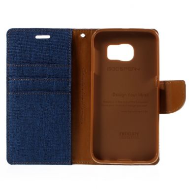 Чехол-книжка MERCURY Canvas Diary для Samsung Galaxy S6 edge (G925) - Blue