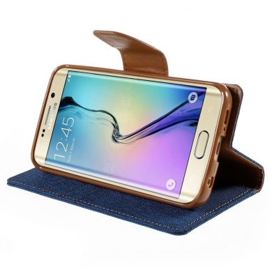 Чехол-книжка MERCURY Canvas Diary для Samsung Galaxy S6 edge (G925) - Blue