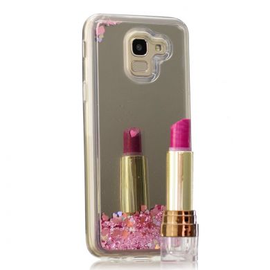 Силиконовая (TPU) накладка Deexe Fashion Glitter для Samsung Galaxy A6 2018 (A600) - Pink