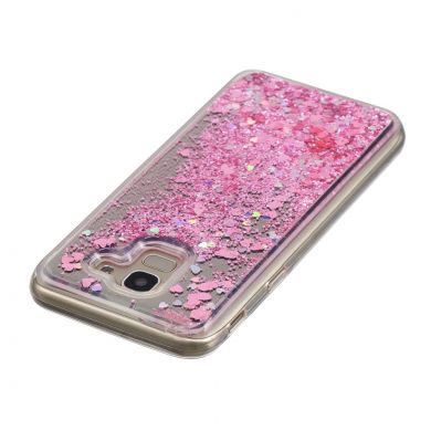 Силиконовая (TPU) накладка Deexe Fashion Glitter для Samsung Galaxy A6 2018 (A600) - Pink