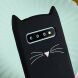 Силиконовый (TPU) чехол Deexe Cat 3D Series для Samsung Galaxy S10 (G973) - Black. Фото 3 из 6