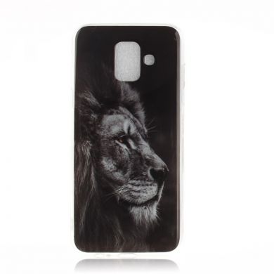 Силиконовый (TPU) чехол Deexe Life Style для Samsung Galaxy A6 2018 (A600) - Lion