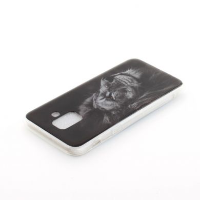 Силиконовый (TPU) чехол Deexe Life Style для Samsung Galaxy A6 2018 (A600) - Lion