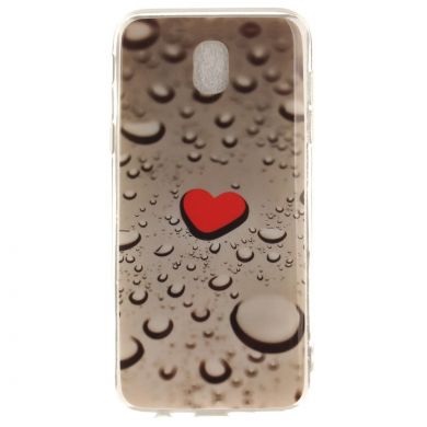Силиконовый (TPU) чехол Deexe Life Style для Samsung Galaxy J5 2017 (J530) - Heart Pattern