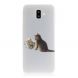 Силіконовий (TPU) чохол Deexe Life Style для Samsung Galaxy J6+ (J610), Cat and Mirror
