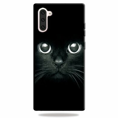 Силиконовый (TPU) чехол Deexe Life Style для Samsung Galaxy Note 10 (N970) - Cat