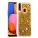Силіконовий (TPU) чохол Deexe Liquid Glitter для Samsung Galaxy A20s (A207), Gold