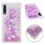 Силіконовий (TPU) чохол Deexe Liquid Glitter для Samsung Galaxy A7 2018 (A750), Light Purple