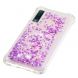 Силіконовий (TPU) чохол Deexe Liquid Glitter для Samsung Galaxy A7 2018 (A750), Light Purple