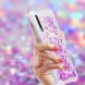 Силіконовий (TPU) чохол Deexe Liquid Glitter для Samsung Galaxy A7 2018 (A750), Light Purple