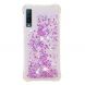 Силіконовий (TPU) чохол Deexe Liquid Glitter для Samsung Galaxy A7 2018 (A750), Light Purple