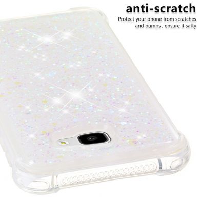 Силіконовий (TPU) чохол Deexe Liquid Glitter для Samsung Galaxy J4+ (J415) - Multi color