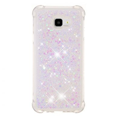 Силіконовий (TPU) чохол Deexe Liquid Glitter для Samsung Galaxy J4+ (J415) - Multi color