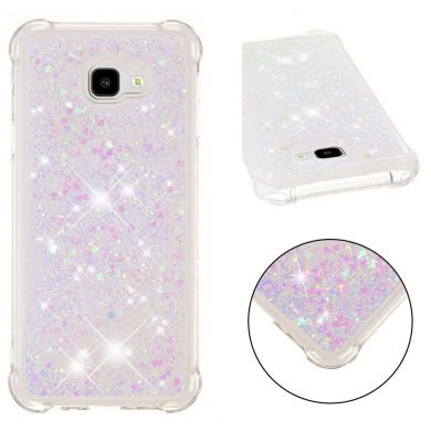 Силіконовий (TPU) чохол Deexe Liquid Glitter для Samsung Galaxy J4+ (J415) - Multi color