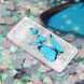 Силіконовий (TPU) чохол Deexe Liquid Glitter для Samsung Galaxy S10 - Blue Butterfly