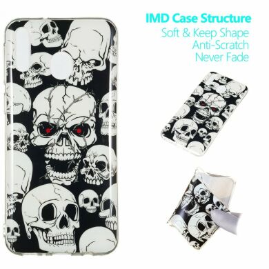 Силіконовий (TPU) чохол Deexe LumiCase для Samsung Galaxy M20 (M205) - Cool Skulls