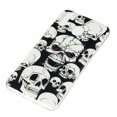 Силіконовий (TPU) чохол Deexe LumiCase для Samsung Galaxy M20 (M205) - Cool Skulls