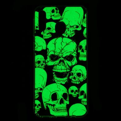 Силіконовий (TPU) чохол Deexe LumiCase для Samsung Galaxy M20 (M205) - Cool Skulls