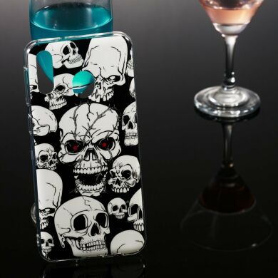 Силіконовий (TPU) чохол Deexe LumiCase для Samsung Galaxy M20 (M205) - Cool Skulls
