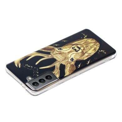 Силиконовый (TPU) чехол Deexe LumiCase для Samsung Galaxy S21 FE (G990) - Deer Head