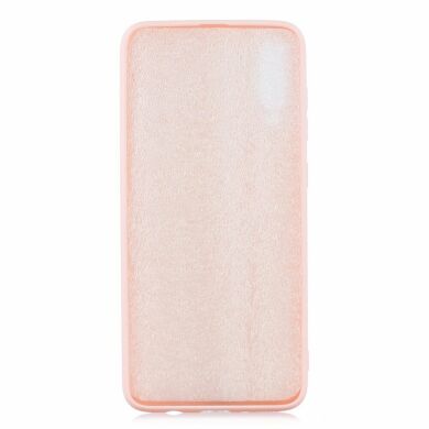 Силиконовый (TPU) чехол Deexe Matte Case для Samsung Galaxy A70 (A705) - Light Pink