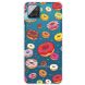 Силиконовый (TPU) чехол Deexe Pretty Glossy для Samsung Galaxy A12 (A125) / A12 Nacho (A127) / M12 (M127) - Doughnut. Фото 1 из 4