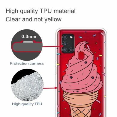 Силиконовый (TPU) чехол Deexe Pretty Glossy для Samsung Galaxy A21s (A217) - Koala