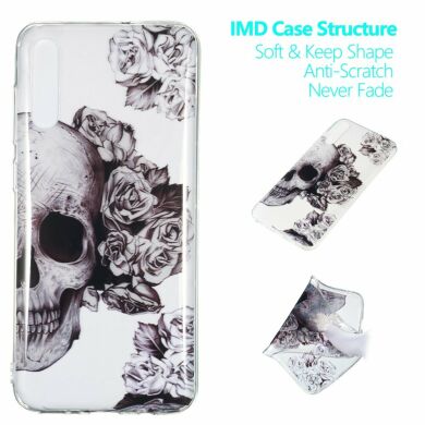 Силіконовий (TPU) чохол Deexe Pretty Glossy для Samsung Galaxy A70 (A705) - Cool Skull