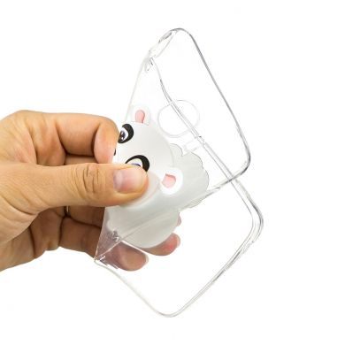 Силиконовый (TPU) чехол Deexe Pretty Glossy для Samsung Galaxy J4 2018 (J400) - Panda Holding a Bottle