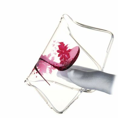 Силіконовий (TPU) чохол Deexe Pretty Glossy для Samsung Galaxy S10 (G973) - Flowered High Heel