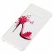 Силіконовий (TPU) чохол Deexe Pretty Glossy для Samsung Galaxy S10 (G973) - Flowered High Heel