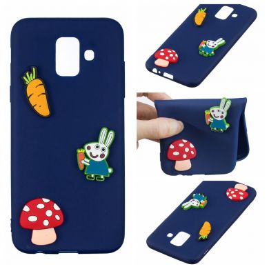 Силиконовый (TPU) чехол UniCase 3D Cartoon Pattern для Samsung Galaxy A6 2018 (A600) - Rabbit Pattern