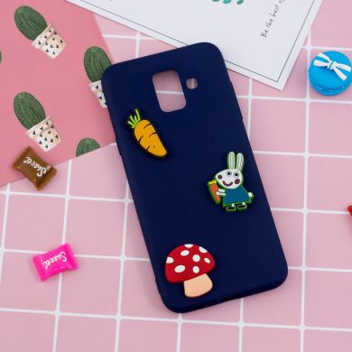 Силиконовый (TPU) чехол UniCase 3D Cartoon Pattern для Samsung Galaxy A6 2018 (A600) - Rabbit Pattern